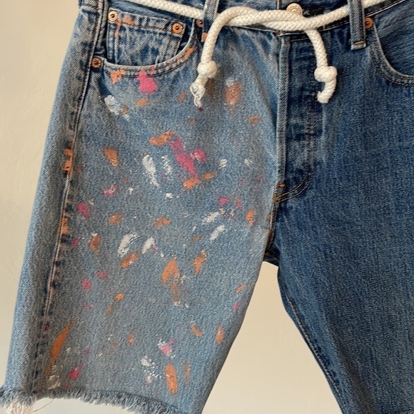 RILEY 1880 UNFINISHED MASTERPIECE CUT OFF SHORTS - Picture 5 of 8